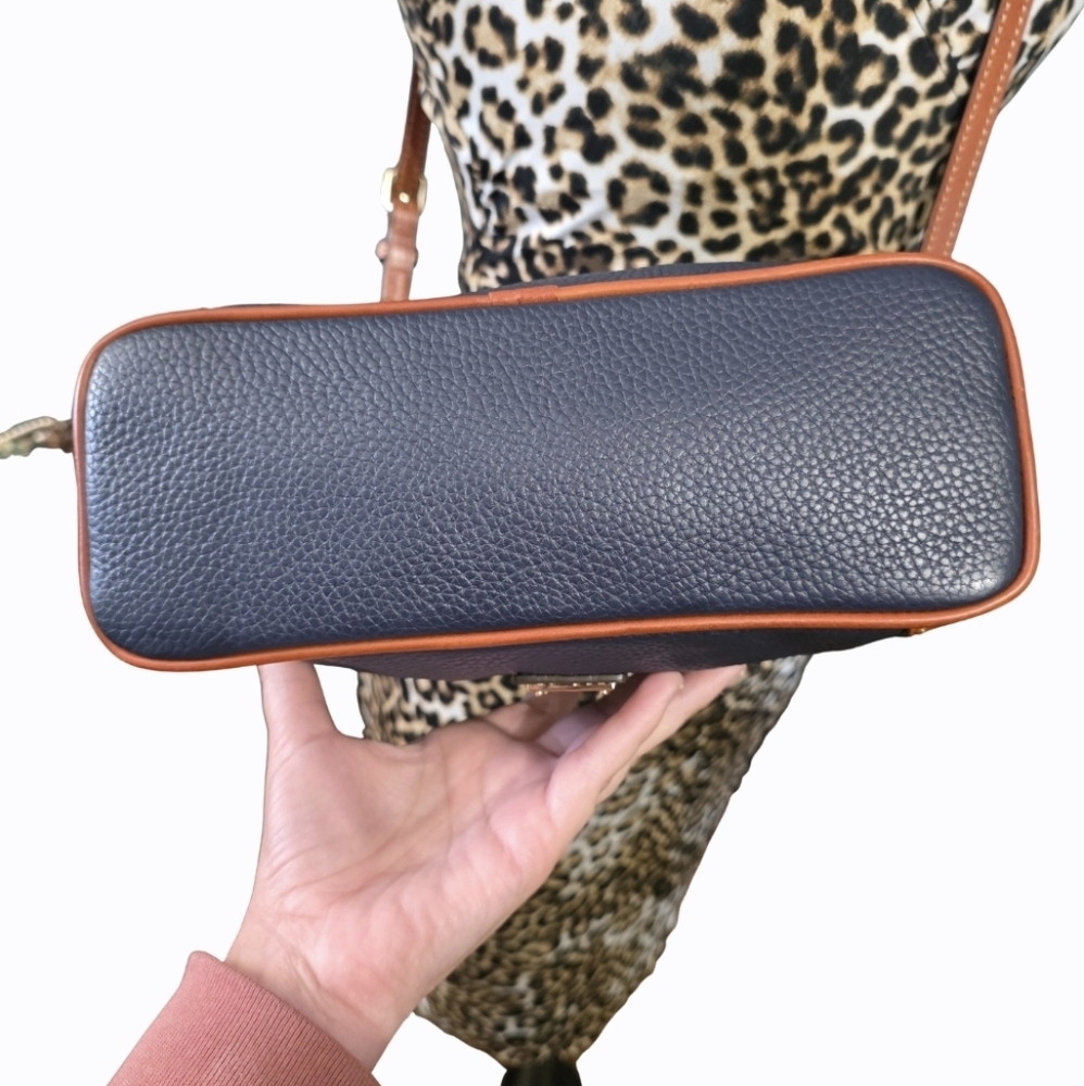 Dooney & Bourke Navy Pebble Leather Crossbody Bag - Picture 8 of 15